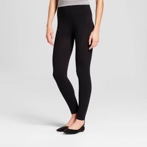 High Waist Cotton Blend Seamless Leggings